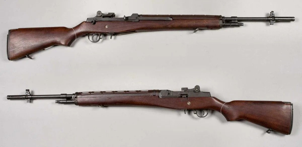 M14 rifle on display at the Swedish Army Museum