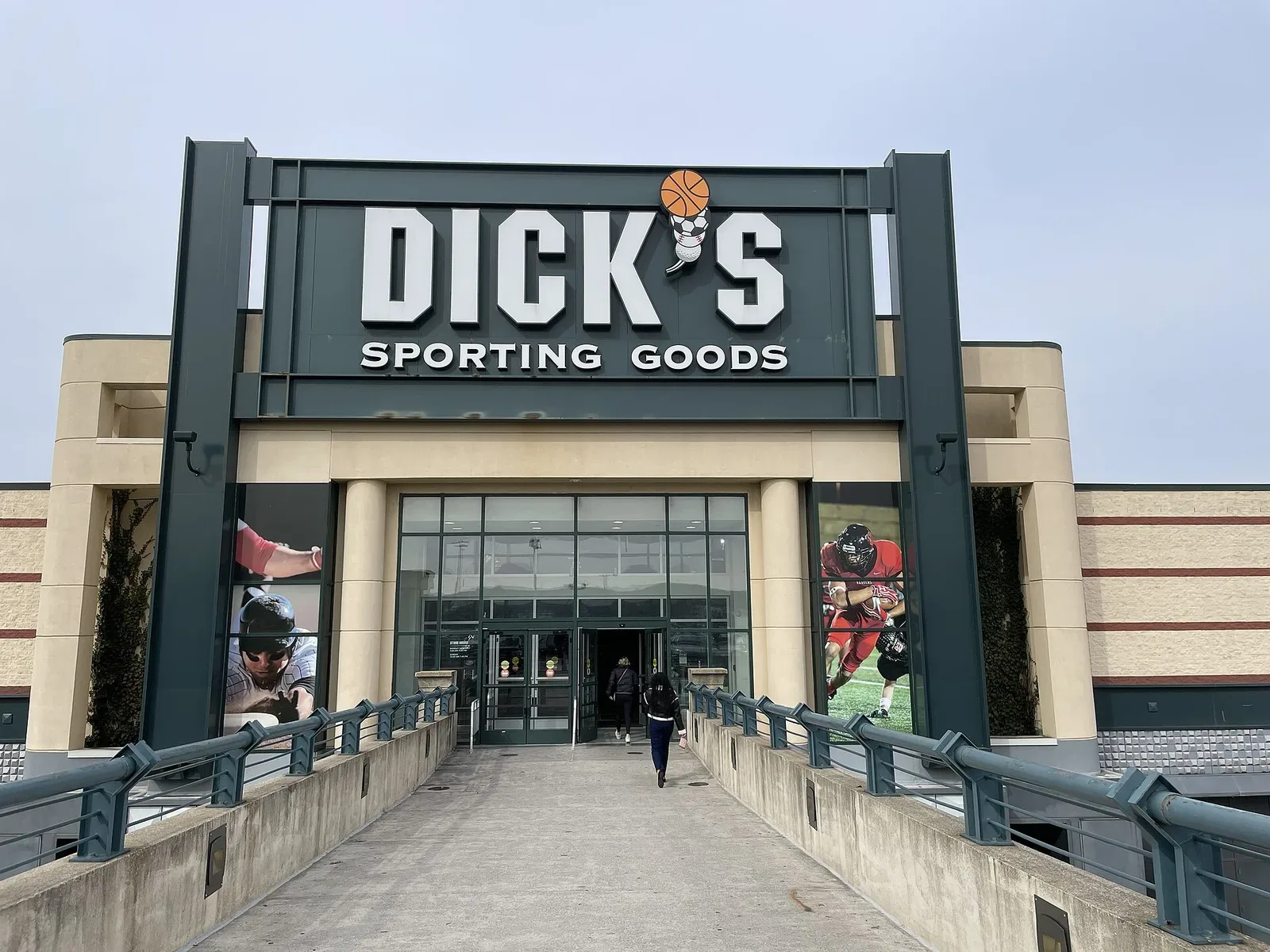 Exterior storefront of Dick's Sporting Goods located in King of Prussia Mall, Pennsylvania, showing the store entrance and signage.