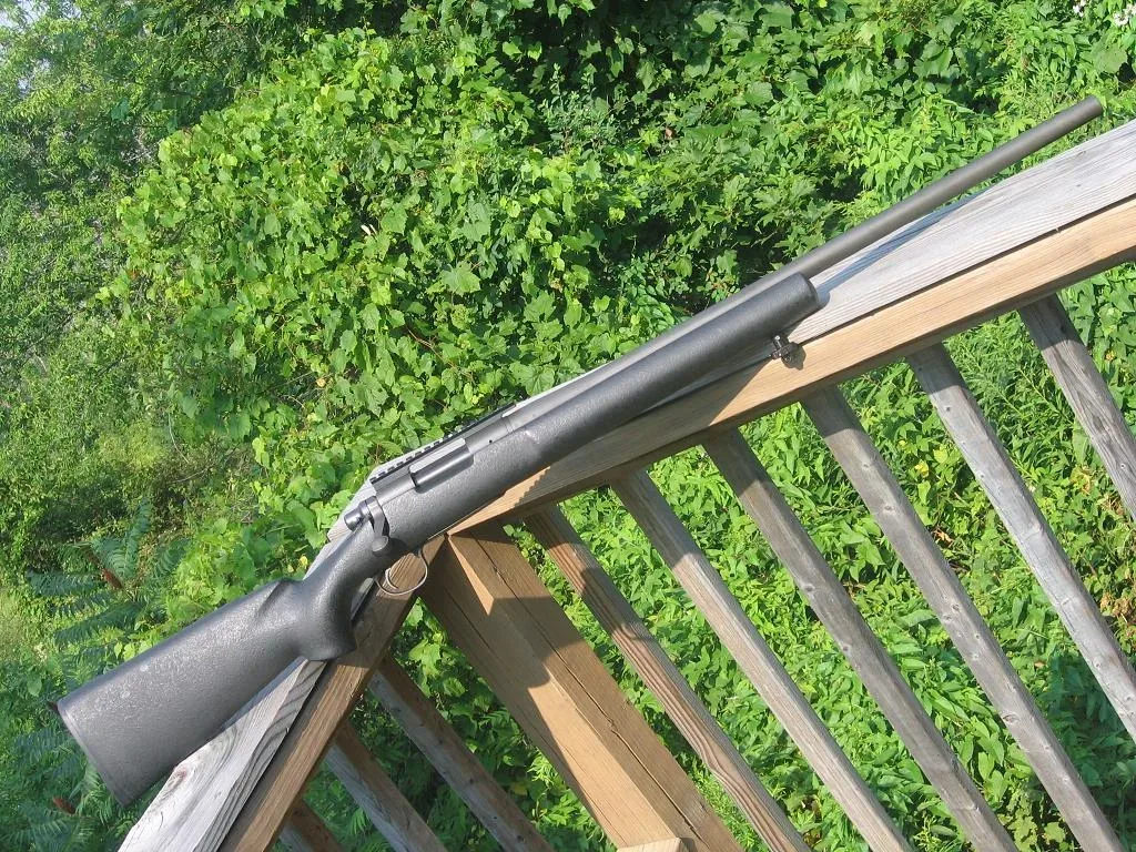Remington Model 700PSS rifle in .223 caliber, showing the bolt-action receiver, barrel, and overall profile from a side view