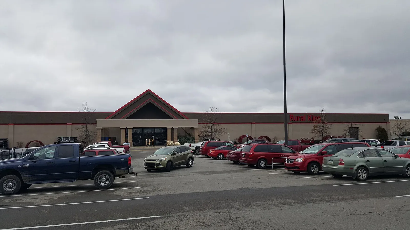 Exterior view of a Rural King store location in Butler, Pennsylvania, showing the storefront and building facade