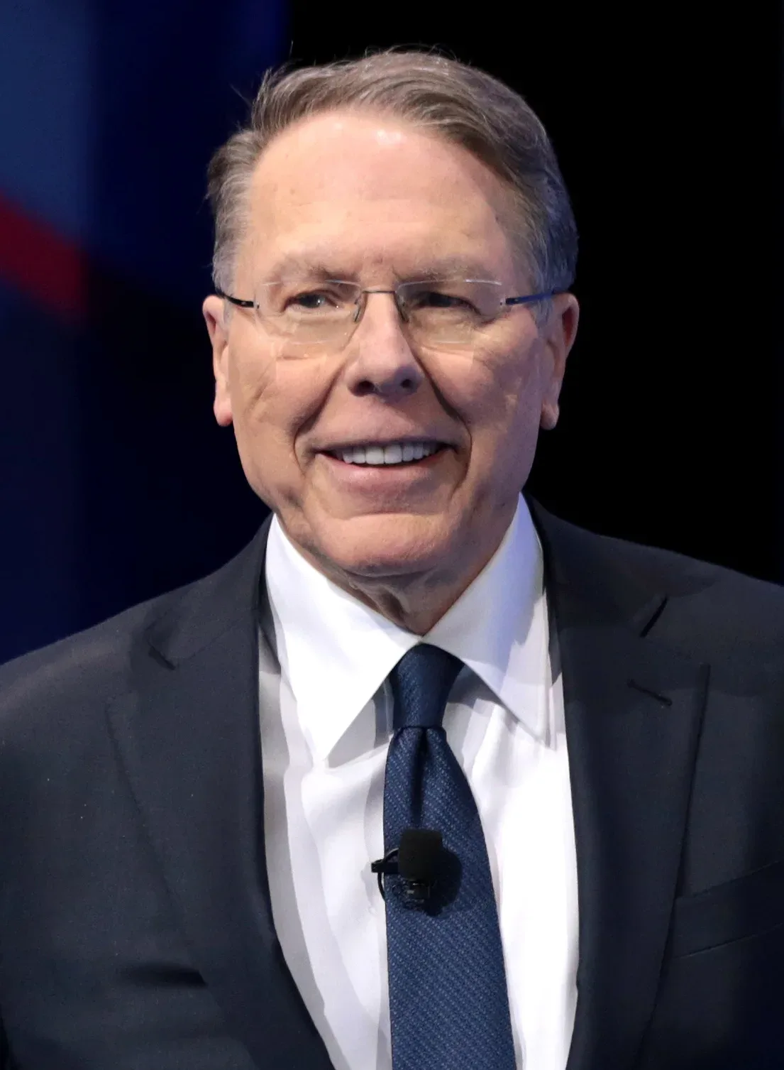 Wayne LaPierre, Executive Vice President of the National Rifle Association, speaking at the 2017 Conservative Political Action Conference in National Harbor, Maryland.